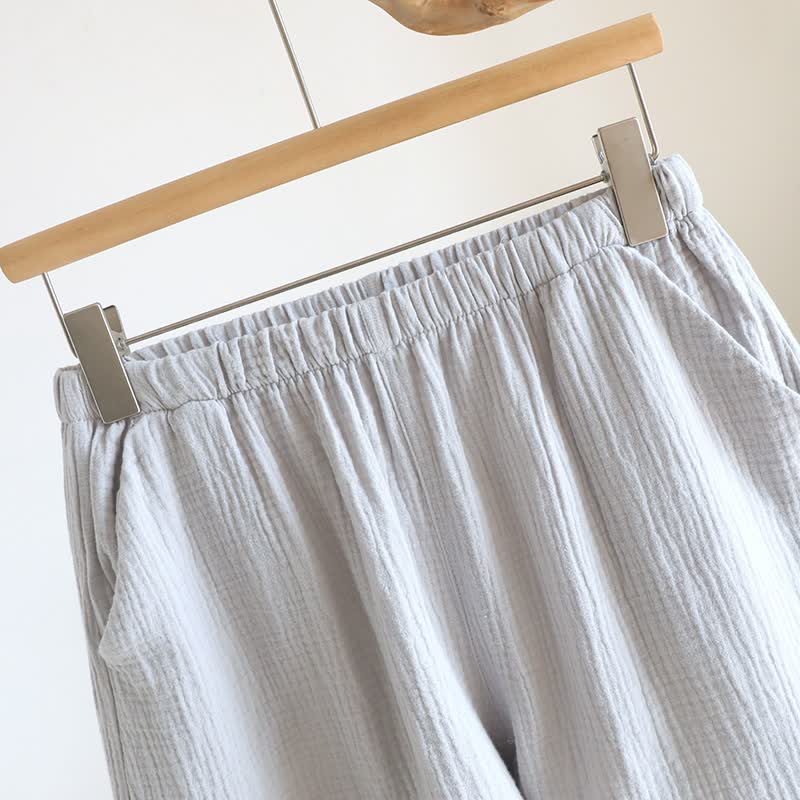 Ensemble composé d'un débardeur et d'un short en tissu de coton double épaisseur - image 6