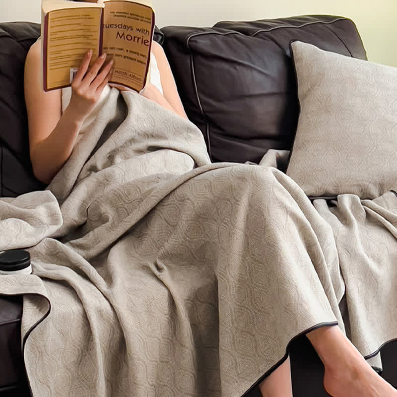 Couverture matelassée en gaze de coton à motif ondulé - image 3