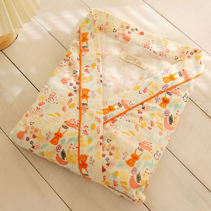 Adorable nuisette kimono à motifs de lapin et de lune - image 1