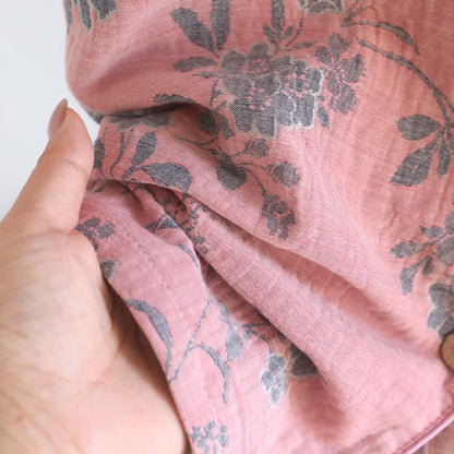 Ensemble pyjama en pur coton à motif de branches et de fleurs - image 13