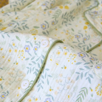 Ensemble pyjama tulipe et feuille en gaze de coton - image 6