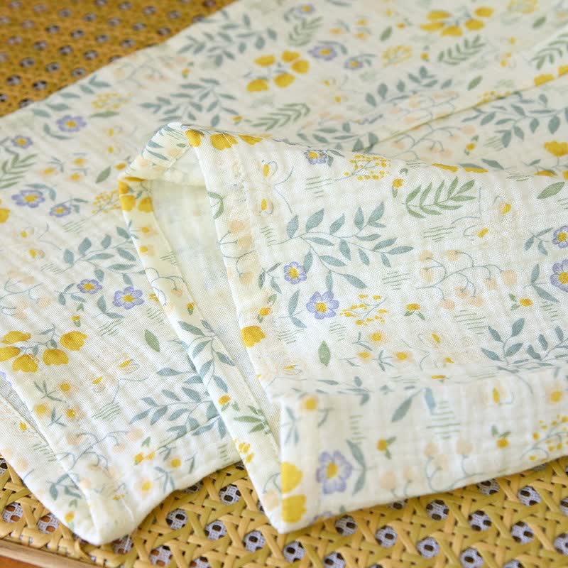 Ensemble pyjama tulipe et feuille en gaze de coton - image 9