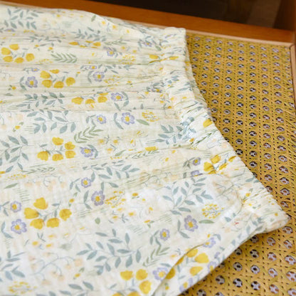 Ensemble pyjama tulipe et feuille en gaze de coton - image 7