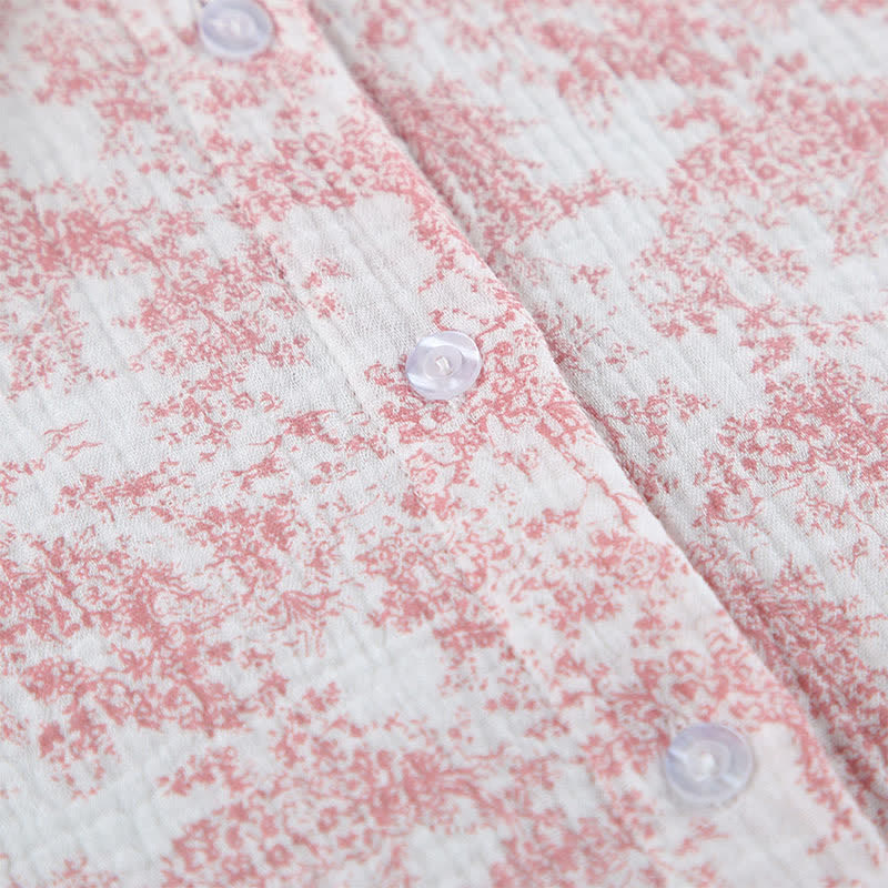 Ensemble pyjama en coton de style abstrait - image 10