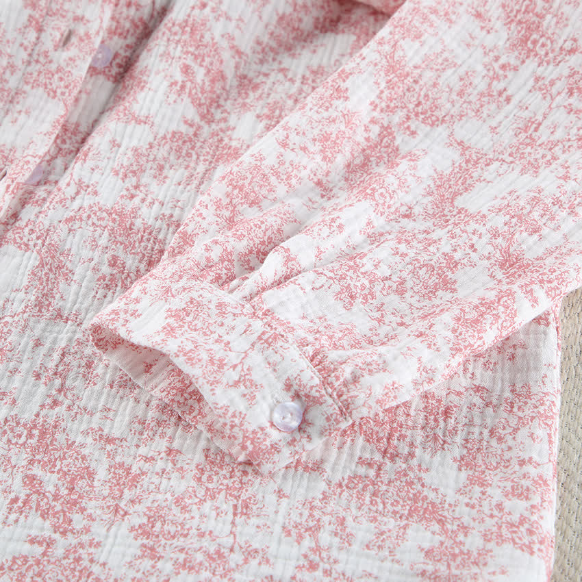 Ensemble pyjama en coton de style abstrait - image 11