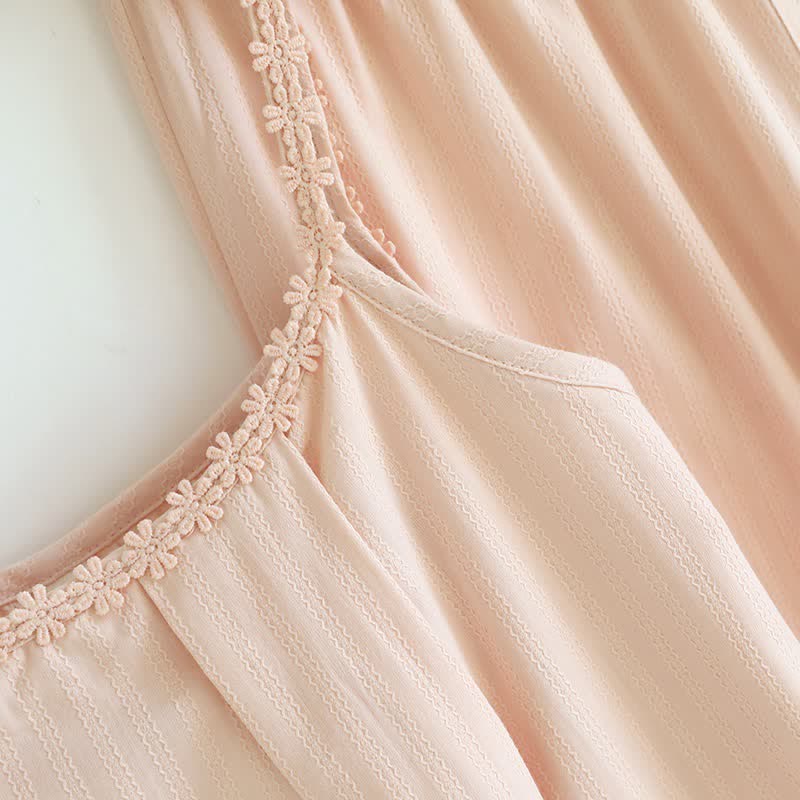 Ensemble pyjama composé d'un débardeur en jacquard de coton - image 5