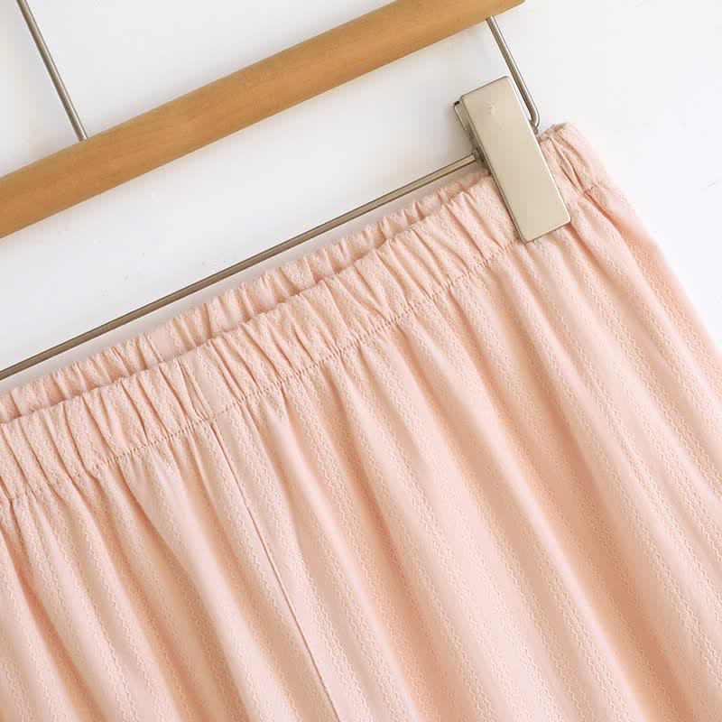 Ensemble pyjama composé d'un débardeur en jacquard de coton - image 10