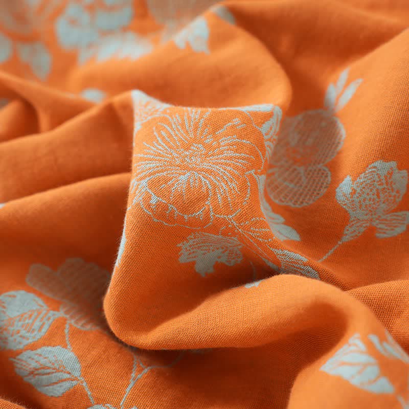 Pyjama vintage en coton à motifs floraux asiatiques - image 10