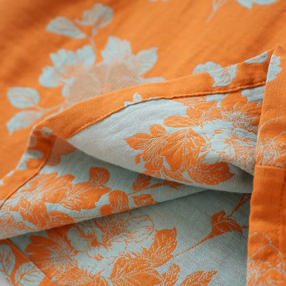 Pyjama vintage en coton à motifs floraux asiatiques - image 5