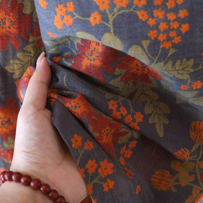 Pyjama en gaze de coton d'inspiration vintage avec un motif floral - image 14