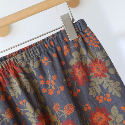 Pyjama en gaze de coton d'inspiration vintage avec un motif floral - image 12