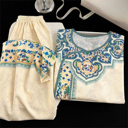 Ensemble pyjama vintage de style Hanfu - image 2
