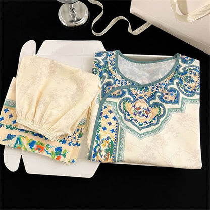 Ensemble pyjama vintage de style Hanfu - image 4