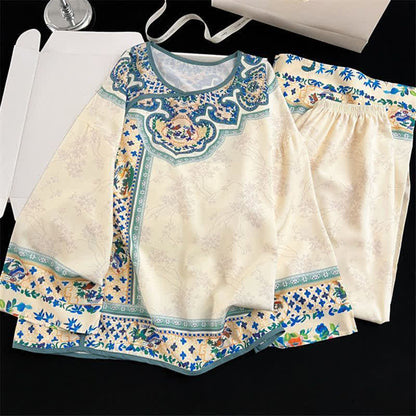 Ensemble pyjama vintage de style Hanfu - image 1