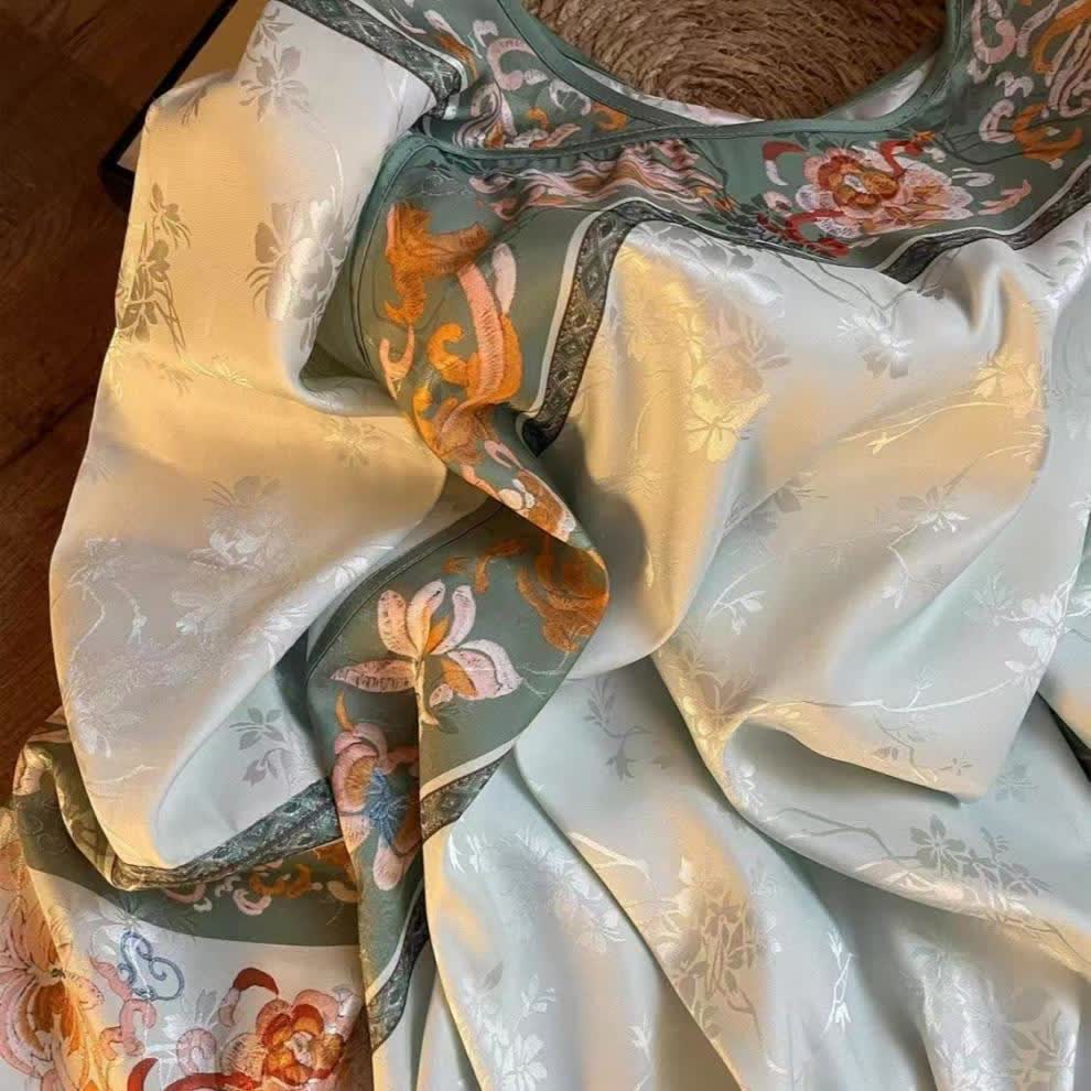 Ensemble pyjama vintage vert clair à motifs floraux - image 6