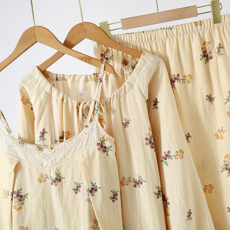 Ensemble pyjama en coton à imprimé nèfle (3 pièces) - image 3