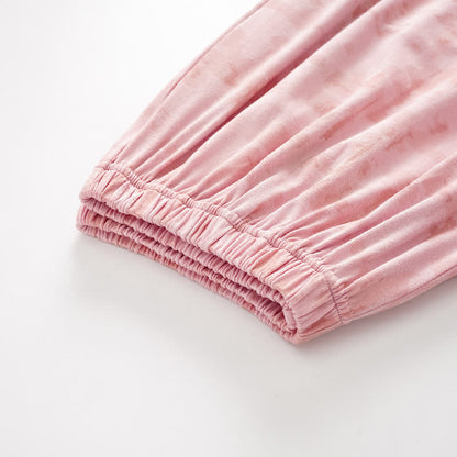 Ensemble de nuit en coton d'inspiration artistique, évoquant l'aquarelle : débardeur et pantalon - image 9