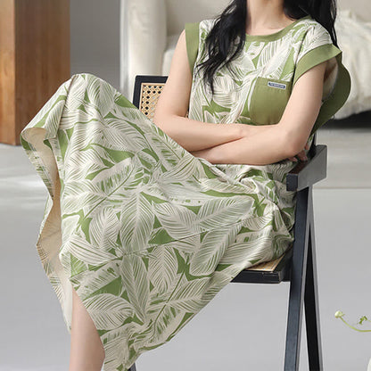 Robe d'intérieur sans manches en coton botanique - image 5