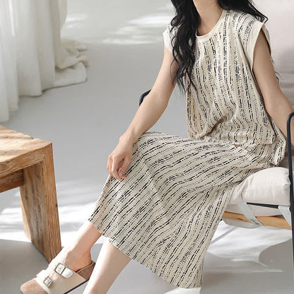 Chemise de nuit sans manches en coton style Artistic Line - image 6