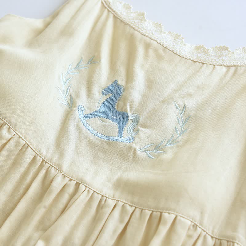 Ensemble nuisette et plaid avec broderie poney - image 17