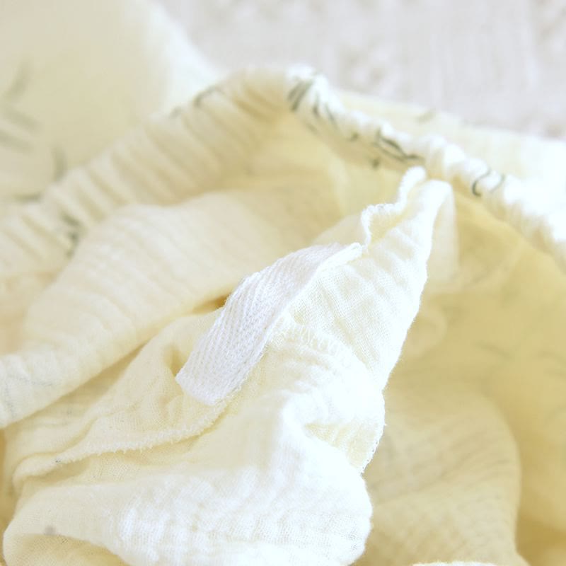 Pyjama en coton double épaisseur à motif de feuilles de bambou - image 11