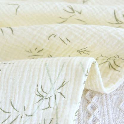 Pyjama en coton double épaisseur à motif de feuilles de bambou - image 10