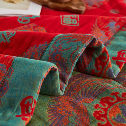 Couette rétro en jacquard de gaze de coton - image 9