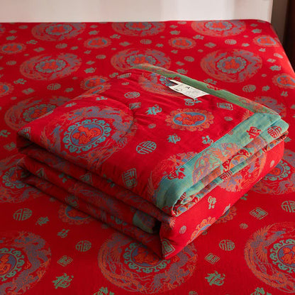 Couette rétro en jacquard de gaze de coton - image 6