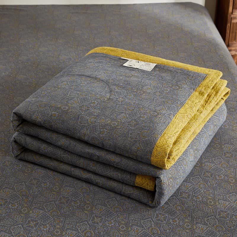 Couette en gaze de coton jacquard à motif subtil - image 5