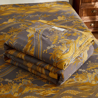 courtepointe en gaze de coton et jacquard de bambou - image 7