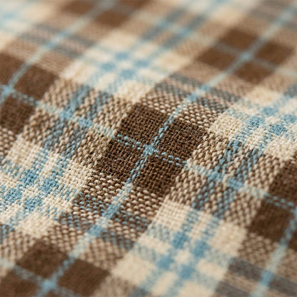 Taies d'oreiller en coton à carreaux vintage Ownkoti (2 pièces) - image 1