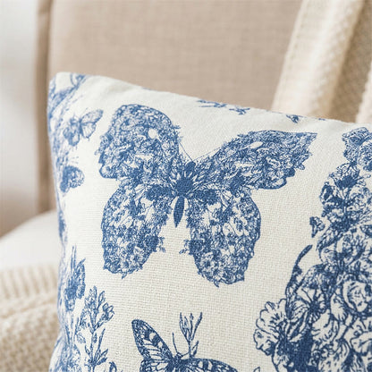 Taies d'oreiller en coton à motifs papillons et fleurs et boutons (2 pièces) - image 2