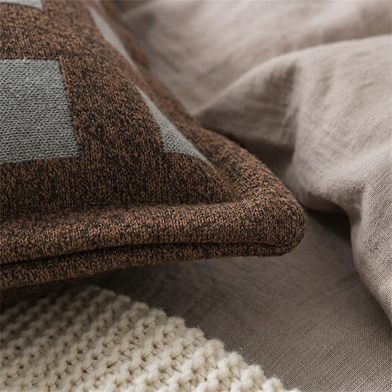 Taies d'oreiller modernes en coton jacquard (2 pièces) - image 1