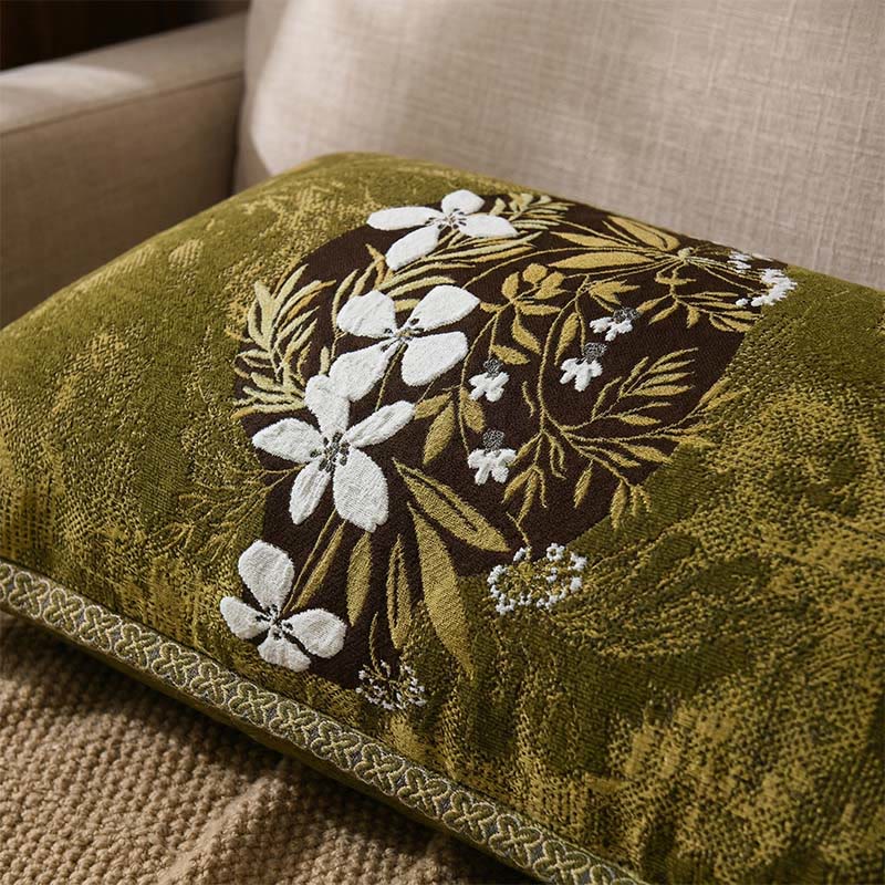 Taies d'oreiller à motifs floraux en pur coton (2 pièces) - image 1