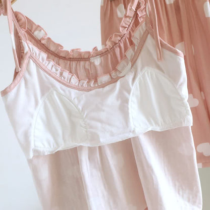 Pyjama débardeur à cœur en double gaze de coton - image 9