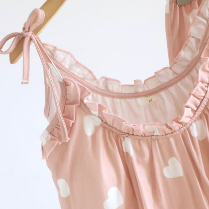 Pyjama débardeur à cœur en double gaze de coton - image 6