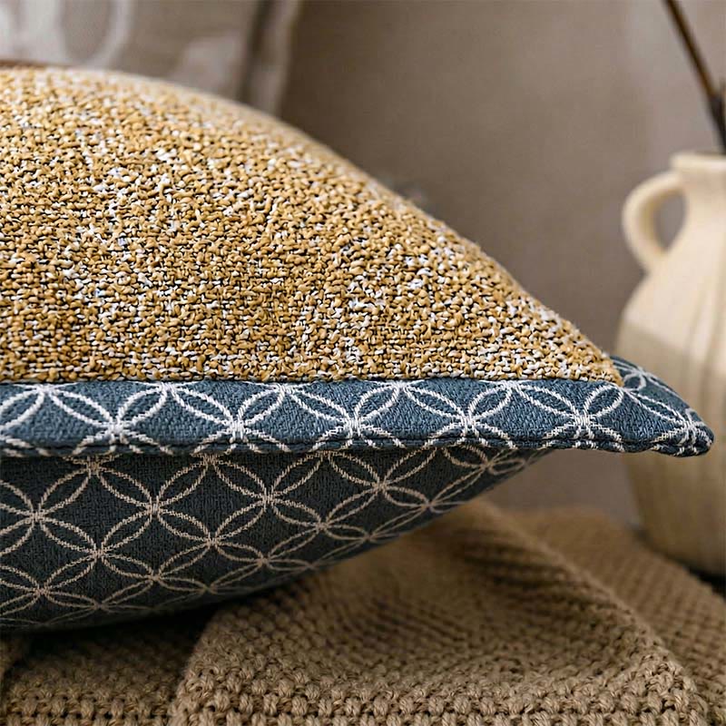 Housses de coussin à imprimé léopard style jacquard bohème (2 pièces) - image 1
