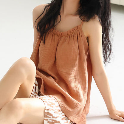 Ensemble pyjama avec débardeur et short à rayures abstraites - image 5