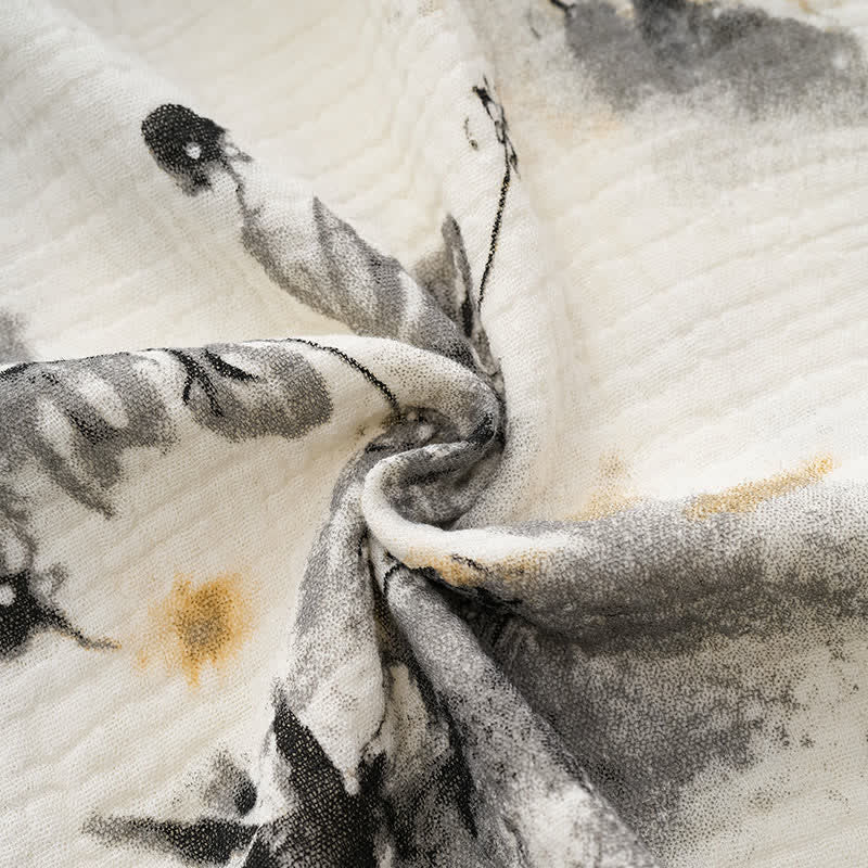 Pyjama en gaze de coton lavé à l'encre - image 9