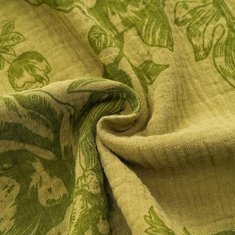 Pyjama vintage à motifs floraux et d'oiseaux - image 8