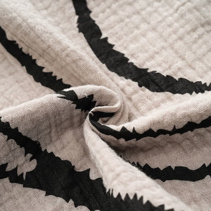 Pyjama avec un haut à bretelles fines en gaze de coton à la coupe artistique - image 7