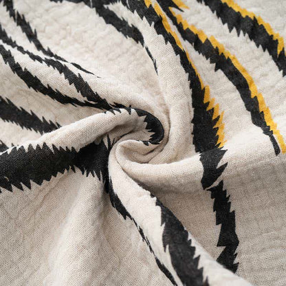 Pyjama camisole en gaze de coton à rayures tigrées - image 7