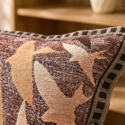 Housses de coussin à motif jacquard d'oiseaux et à motif de boutons vintage (2 pièces) - image 2