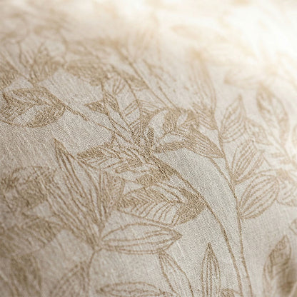 Taies d'oreiller rustiques en lin à motifs floraux et boutons (2 pièces) - image 1