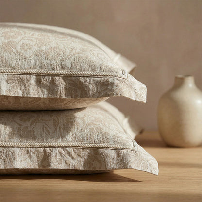 Housses de coussin élégantes à motif floral jacquard (2 pièces) - image 1