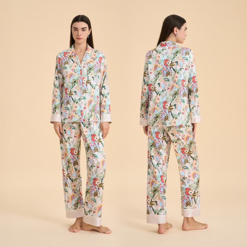 Ensemble pyjama à fleurs tropicales - image 1