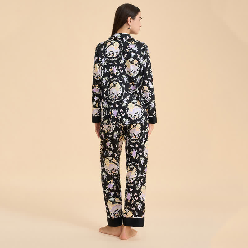 Ensemble pyjama à imprimé oriental Qilin - image 5