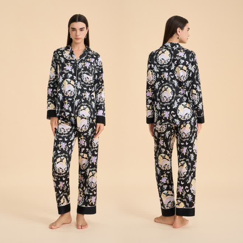 Ensemble pyjama à imprimé oriental Qilin - image 1
