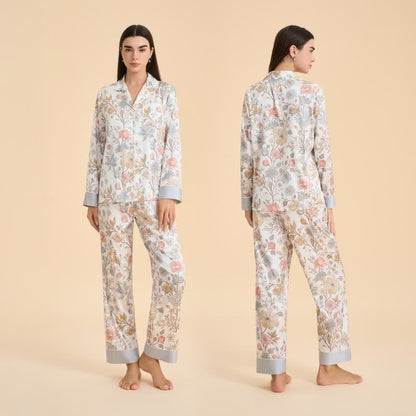 Ensemble pyjama à motif floral frais - image 1