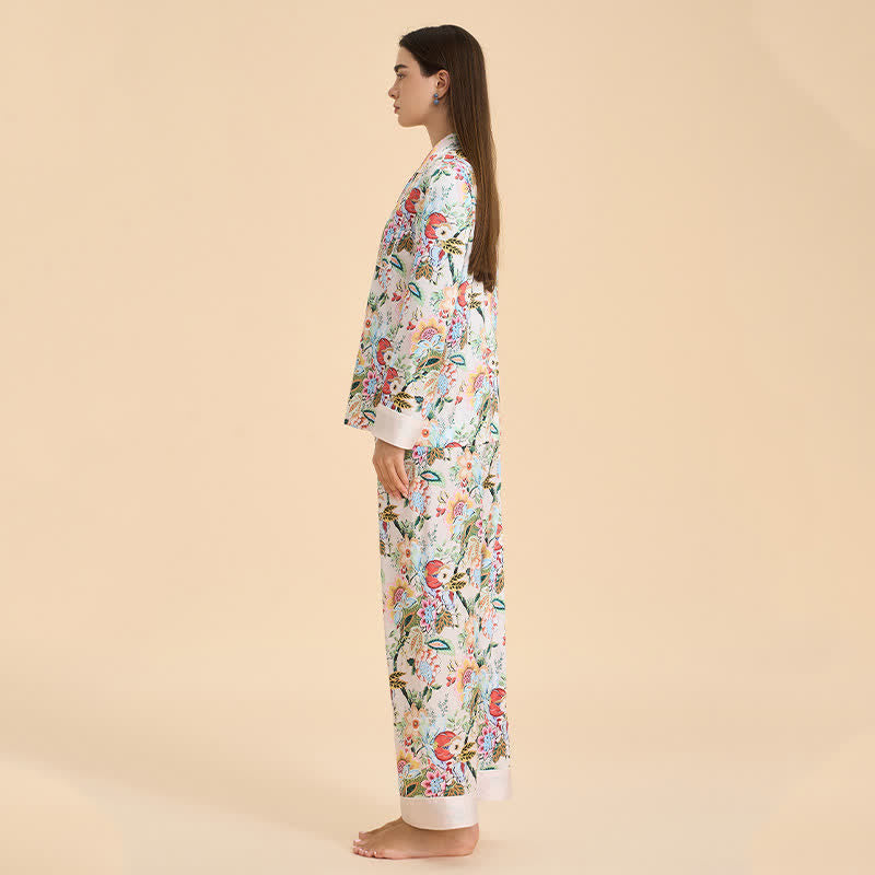 Ensemble pyjama à fleurs tropicales - image 4